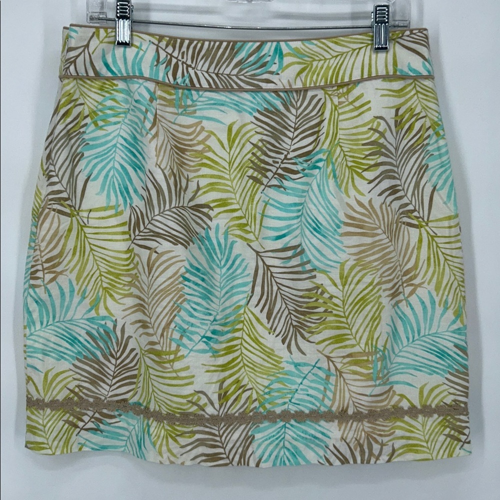VINEYARD VINES Womens Palm Frond Skirt - Sz 8 - Picture 4 of 7